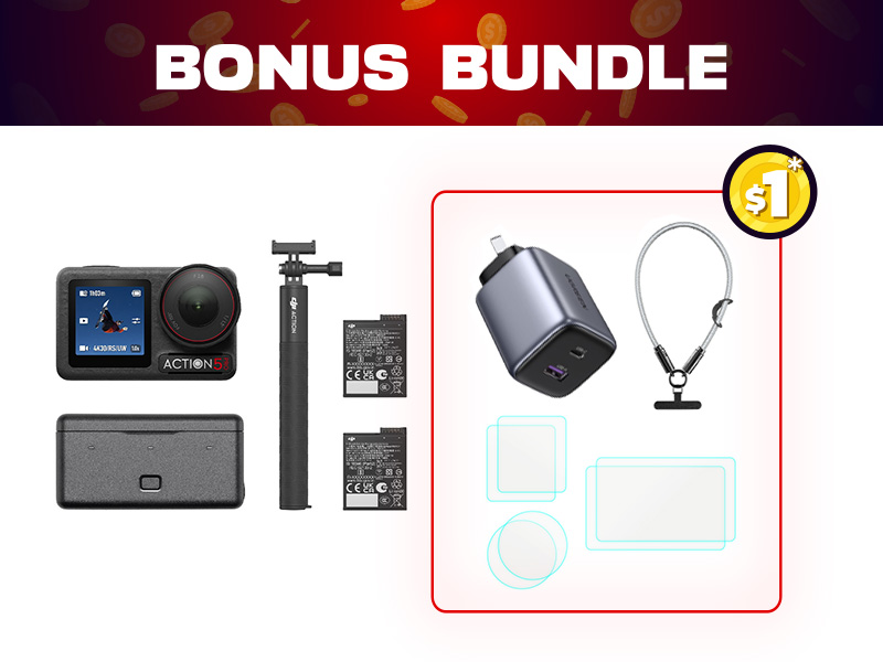 Osmo Action 5 Pro Adventure Combo + $1 Bonus Bundle